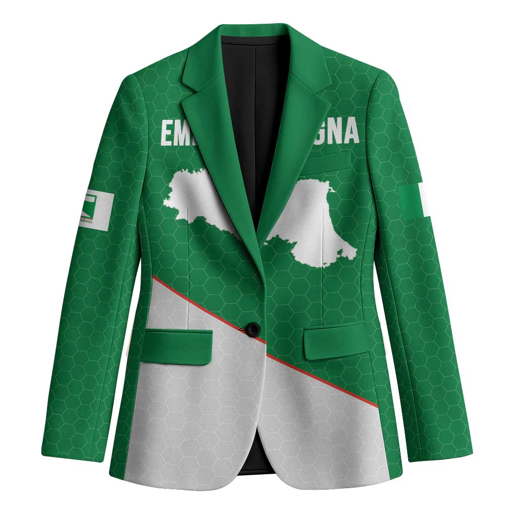 Italy Emilia-Romagna Blazer Map With Flag Style - Wonder Print Shop