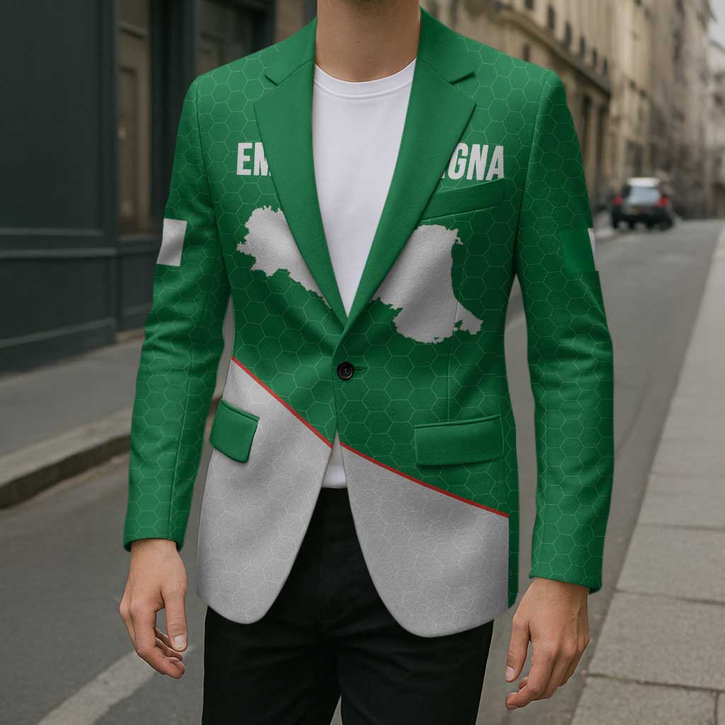 Italy Emilia-Romagna Blazer Map With Flag Style - Wonder Print Shop