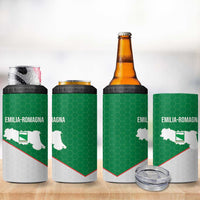 Italy Emilia-Romagna 4 in 1 Can Cooler Tumbler Map With Flag Style - Wonder Print Shop