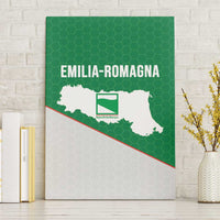 Italy Emilia-Romagna Canvas Wall Art Map With Flag Style - Wonder Print Shop