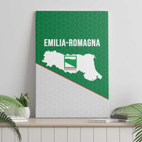 Italy Emilia-Romagna Canvas Wall Art Map With Flag Style - Wonder Print Shop