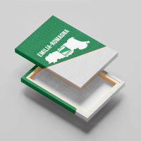 Italy Emilia-Romagna Canvas Wall Art Map With Flag Style - Wonder Print Shop