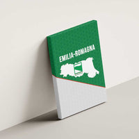Italy Emilia-Romagna Canvas Wall Art Map With Flag Style - Wonder Print Shop