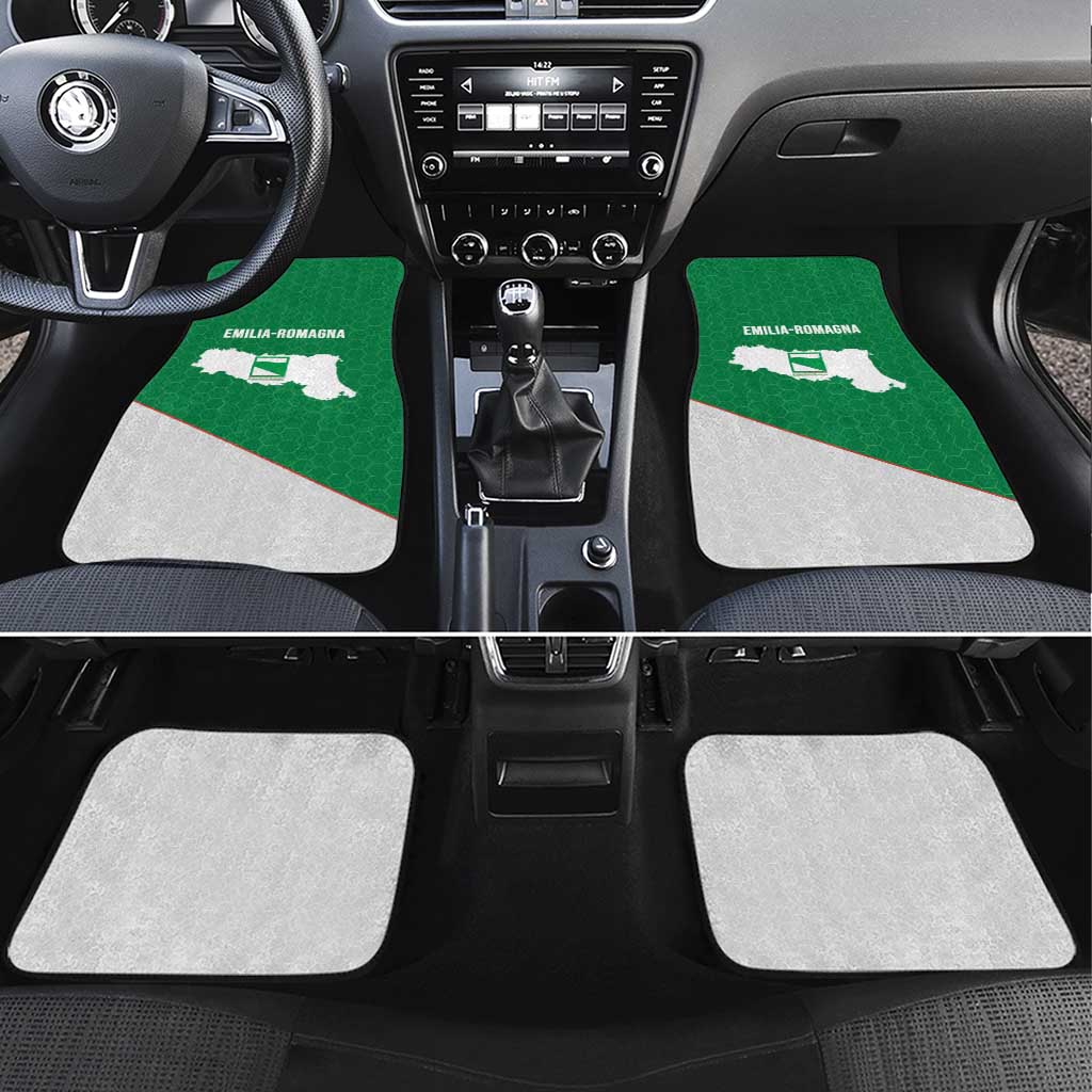 Italy Emilia-Romagna Car Mats Map With Flag Style - Wonder Print Shop