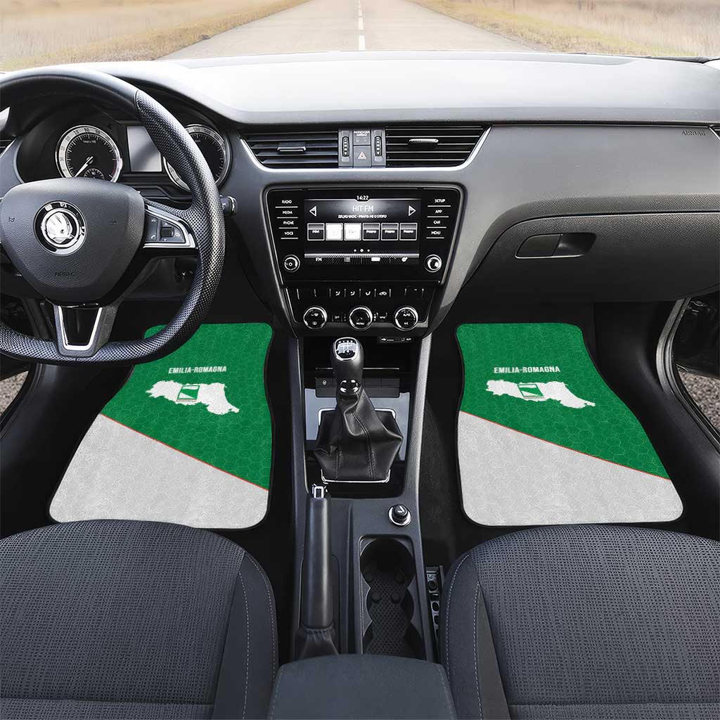 Italy Emilia-Romagna Car Mats Map With Flag Style - Wonder Print Shop