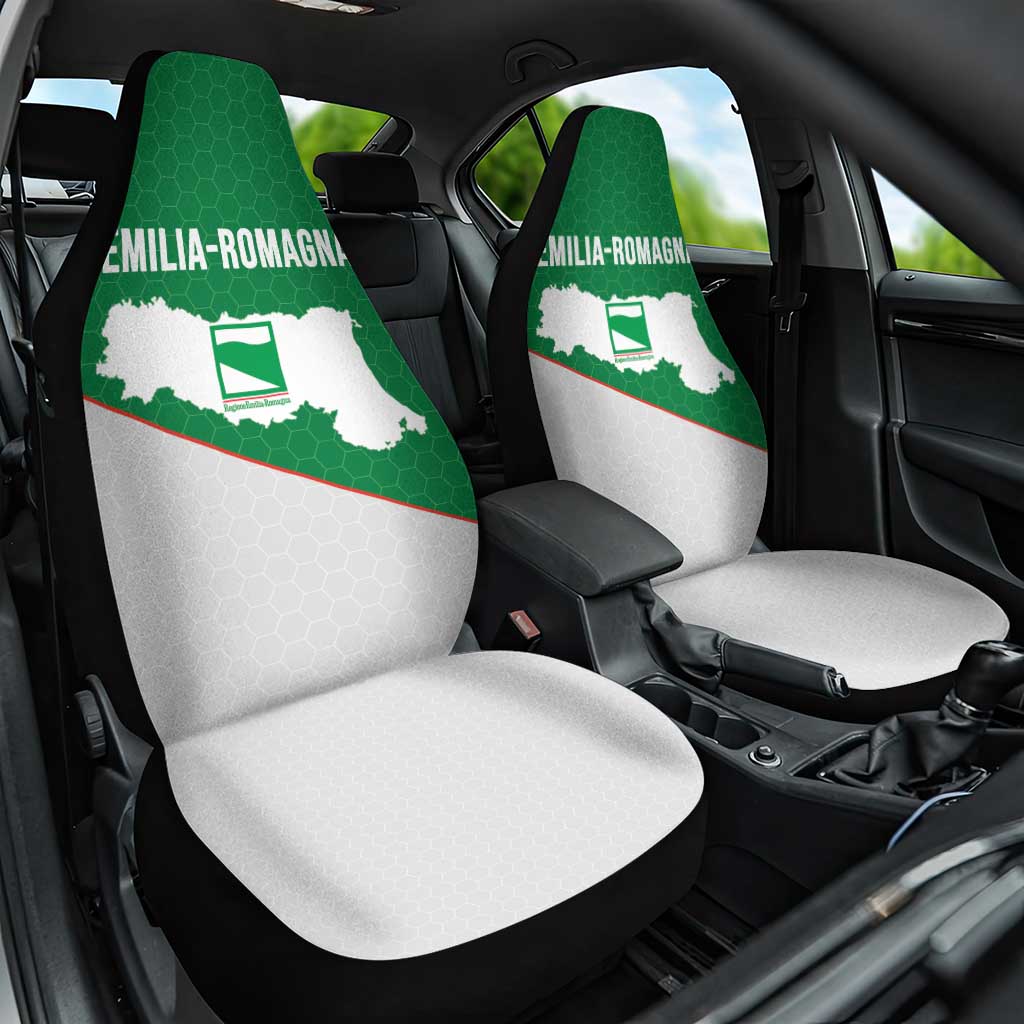 Italy Emilia-Romagna Car Seat Cover Map With Flag Style - Wonder Print Shop