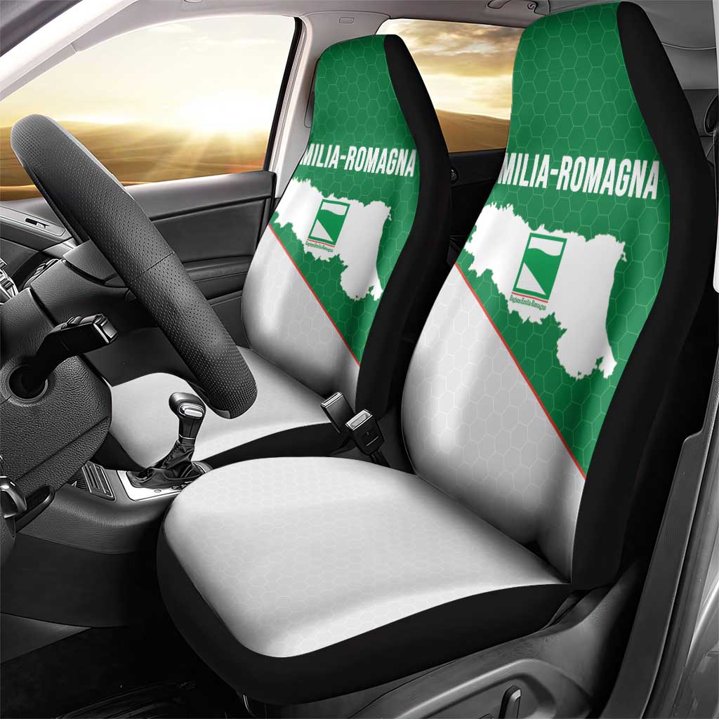 Italy Emilia-Romagna Car Seat Cover Map With Flag Style - Wonder Print Shop