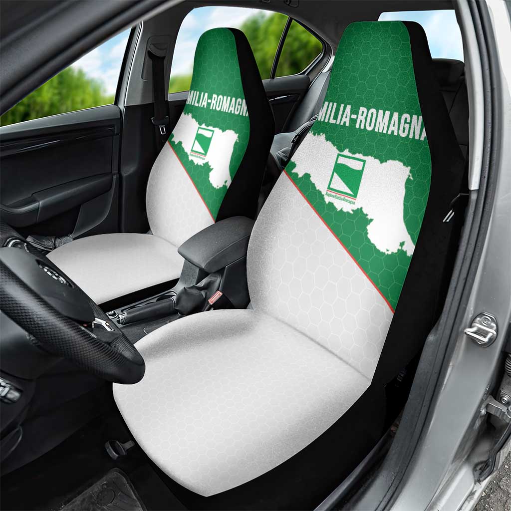 Italy Emilia-Romagna Car Seat Cover Map With Flag Style - Wonder Print Shop