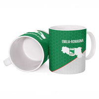 Italy Emilia-Romagna Ceramic Mug Map With Flag Style - Wonder Print Shop