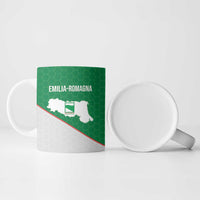 Italy Emilia-Romagna Ceramic Mug Map With Flag Style - Wonder Print Shop