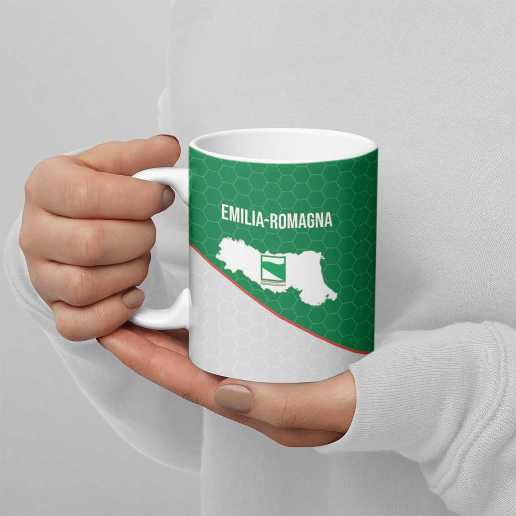 Italy Emilia-Romagna Ceramic Mug Map With Flag Style - Wonder Print Shop