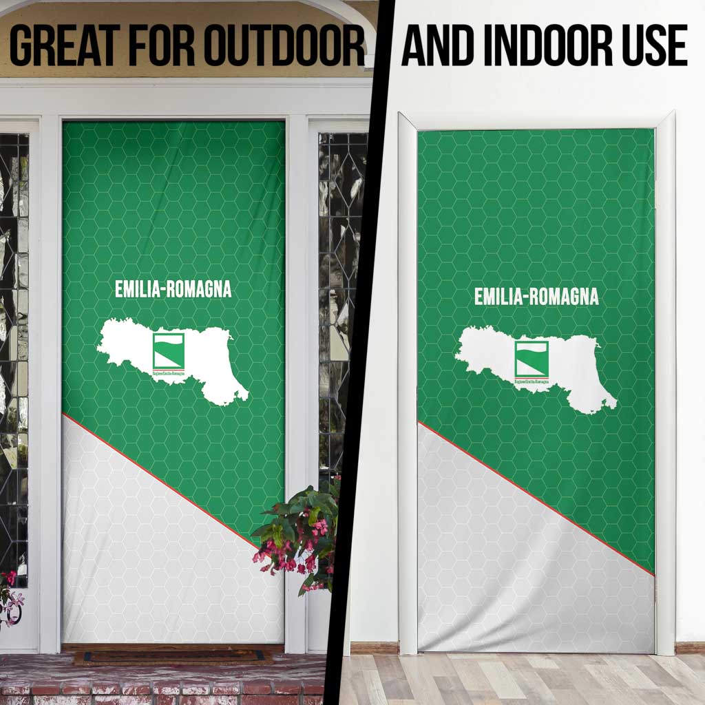Italy Emilia-Romagna Door Cover Map With Flag Style - Wonder Print Shop