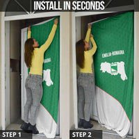 Italy Emilia-Romagna Door Cover Map With Flag Style - Wonder Print Shop