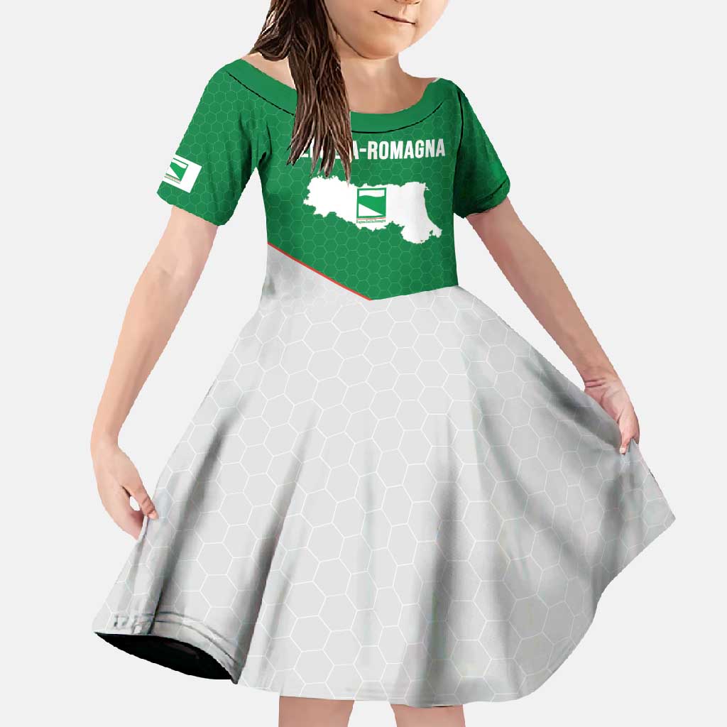 Italy Emilia-Romagna Family Matching Mermaid Dress and Hawaiian Shirt Map With Flag Style LT19