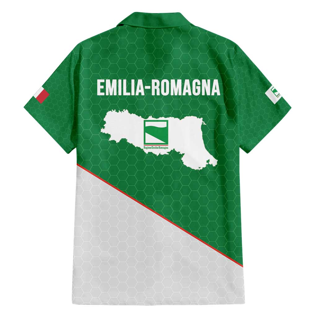 Italy Emilia-Romagna Family Matching Off Shoulder Maxi Dress and Hawaiian Shirt Map With Flag Style LT19