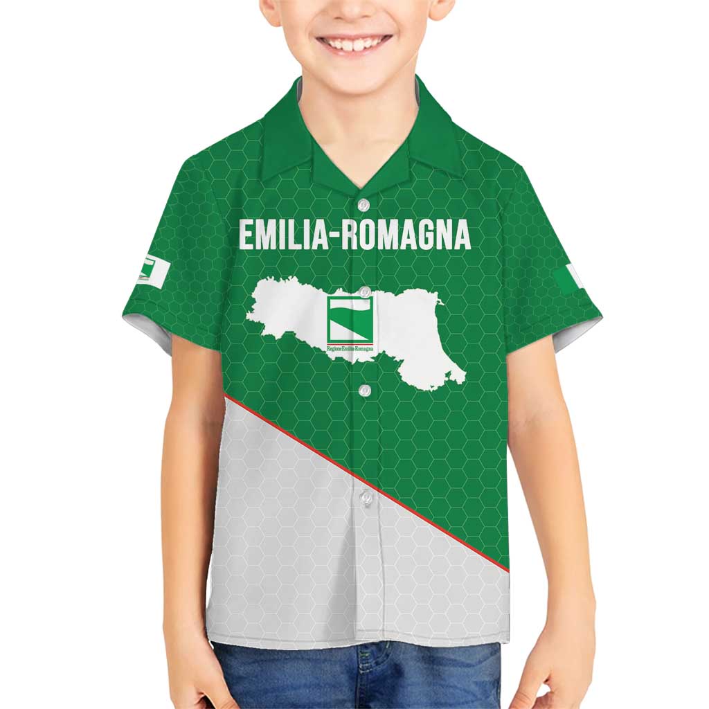 Italy Emilia-Romagna Family Matching Puletasi and Hawaiian Shirt Map With Flag Style LT19