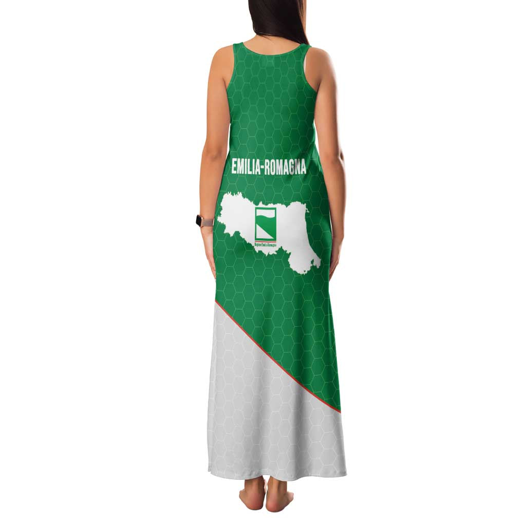 Italy Emilia-Romagna Family Matching Tank Maxi Dress and Hawaiian Shirt Map With Flag Style LT19