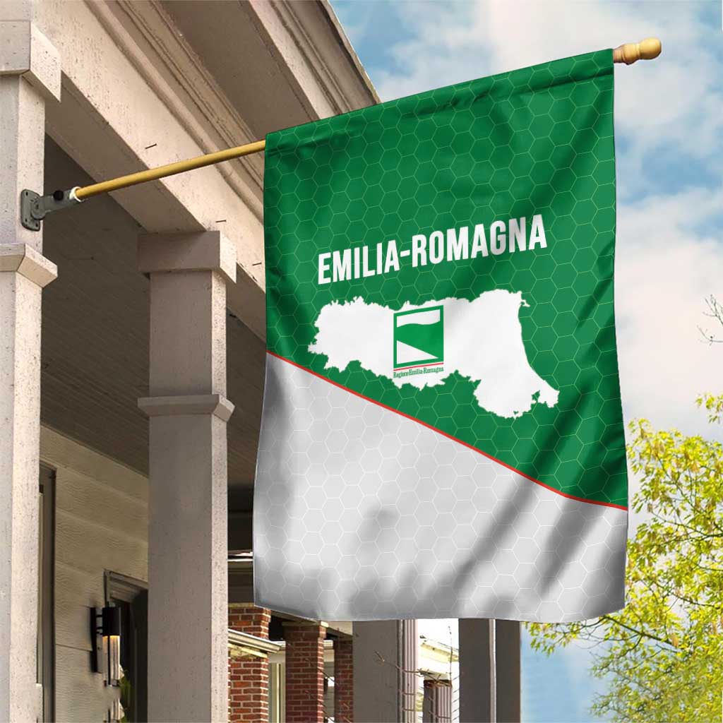 Italy Emilia-Romagna Garden Flag Map With Flag Style - Wonder Print Shop