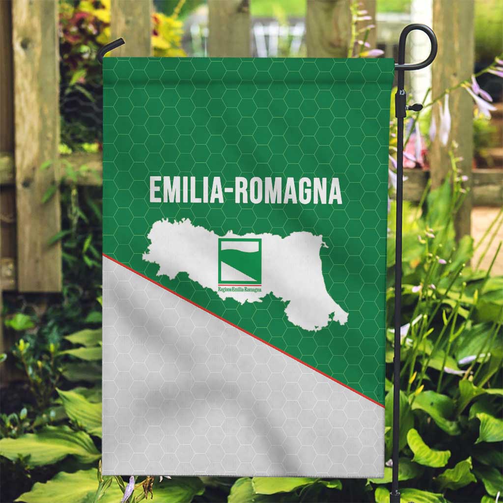 Italy Emilia-Romagna Garden Flag Map With Flag Style - Wonder Print Shop