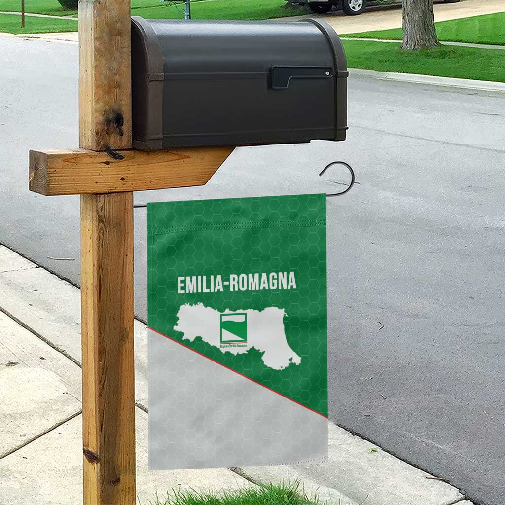 Italy Emilia-Romagna Garden Flag Map With Flag Style - Wonder Print Shop