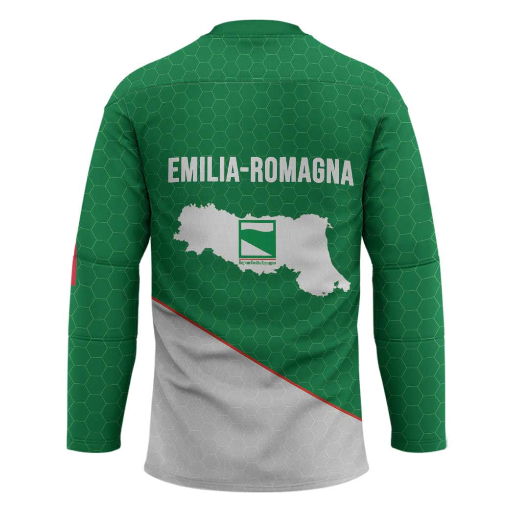 Italy Emilia-Romagna Hockey Jersey Map With Flag Style - Wonder Print Shop