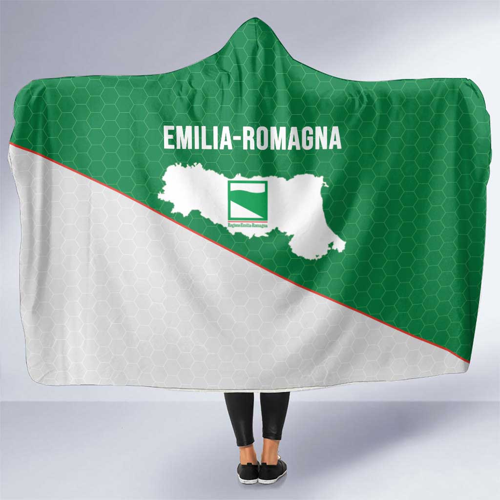 Italy Emilia-Romagna Hooded Blanket Map With Flag Style - Wonder Print Shop
