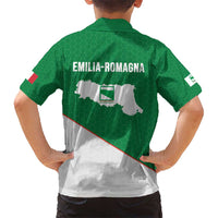 Italy Emilia-Romagna Kid Hawaiian Shirt Map With Flag Style LT19