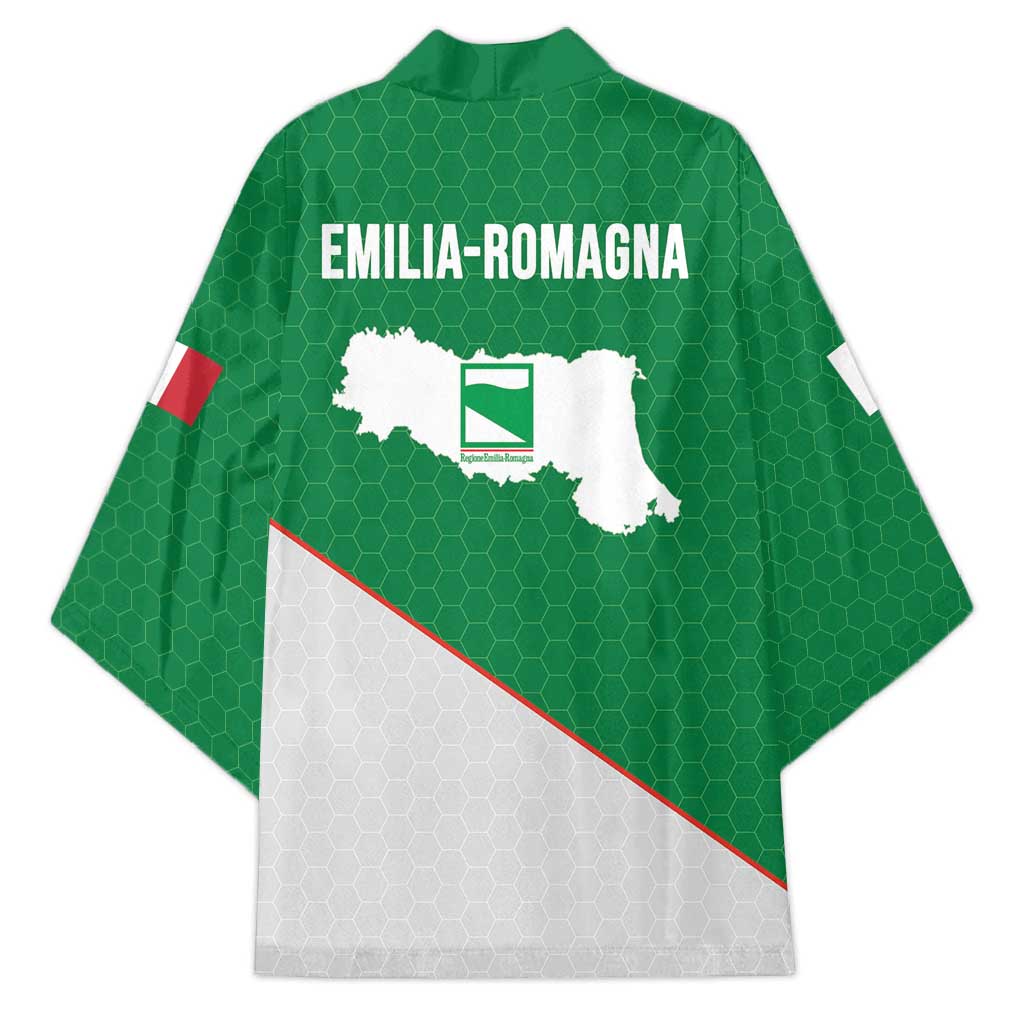 Italy Emilia-Romagna Kimono Map With Flag Style - Wonder Print Shop