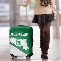 Italy Emilia-Romagna Luggage Cover Map With Flag Style - Wonder Print Shop