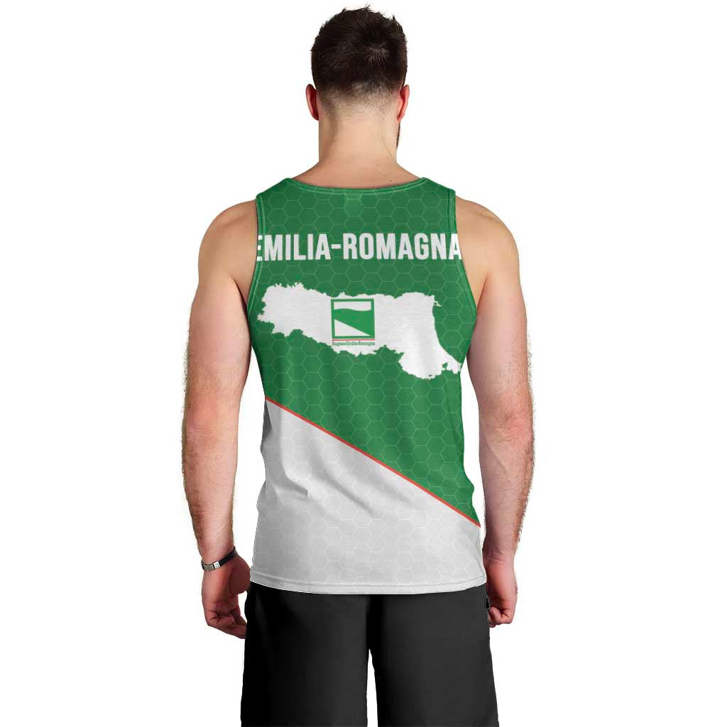 Italy Emilia-Romagna Men Tank Top Map With Flag Style LT19