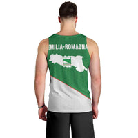 Italy Emilia-Romagna Men Tank Top Map With Flag Style LT19