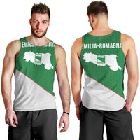 Italy Emilia-Romagna Men Tank Top Map With Flag Style LT19