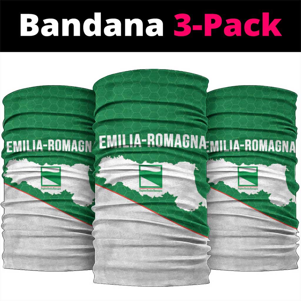 Italy Emilia-Romagna Neck Gaiter Map With Flag Style - Wonder Print Shop