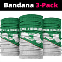 Italy Emilia-Romagna Neck Gaiter Map With Flag Style - Wonder Print Shop