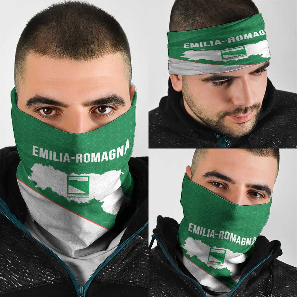Italy Emilia-Romagna Neck Gaiter Map With Flag Style - Wonder Print Shop