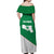 Italy Emilia-Romagna Off Shoulder Maxi Dress Map With Flag Style LT19