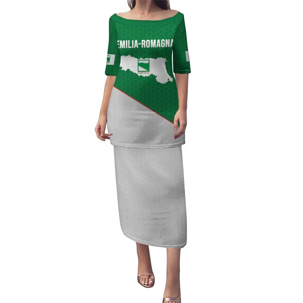 Italy Emilia-Romagna Puletasi Map With Flag Style LT19