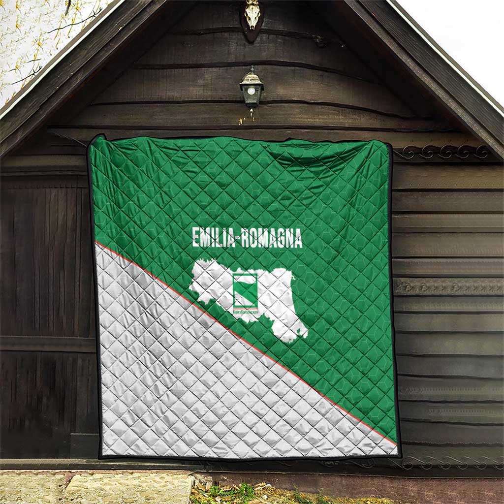 Italy Emilia-Romagna Quilt Map With Flag Style - Wonder Print Shop