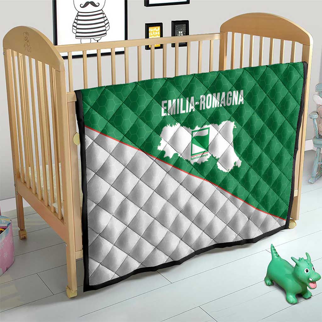 Italy Emilia-Romagna Quilt Map With Flag Style - Wonder Print Shop