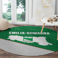 Italy Emilia-Romagna Round Carpet Map With Flag Style - Wonder Print Shop