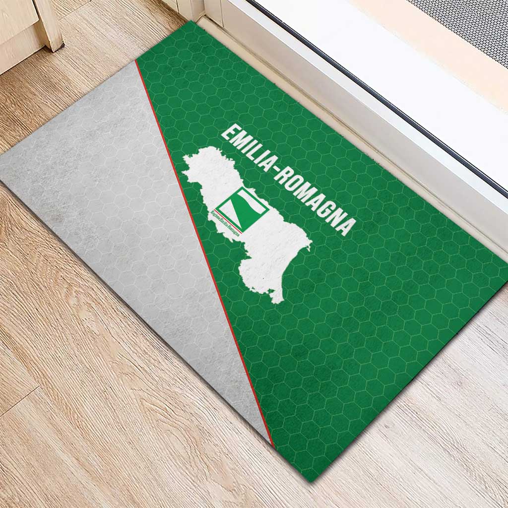 Italy Emilia-Romagna Rubber Doormat Map With Flag Style - Wonder Print Shop