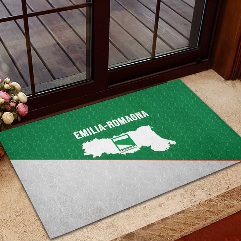 Italy Emilia-Romagna Rubber Doormat Map With Flag Style - Wonder Print Shop