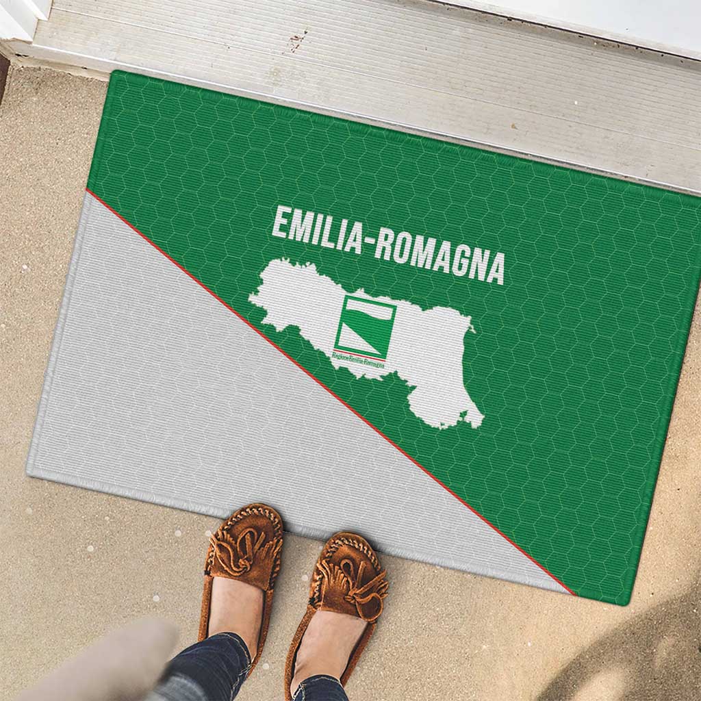 Italy Emilia-Romagna Rubber Doormat Map With Flag Style - Wonder Print Shop