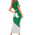 Italy Emilia-Romagna Short Sleeve Bodycon Dress Map With Flag Style LT19