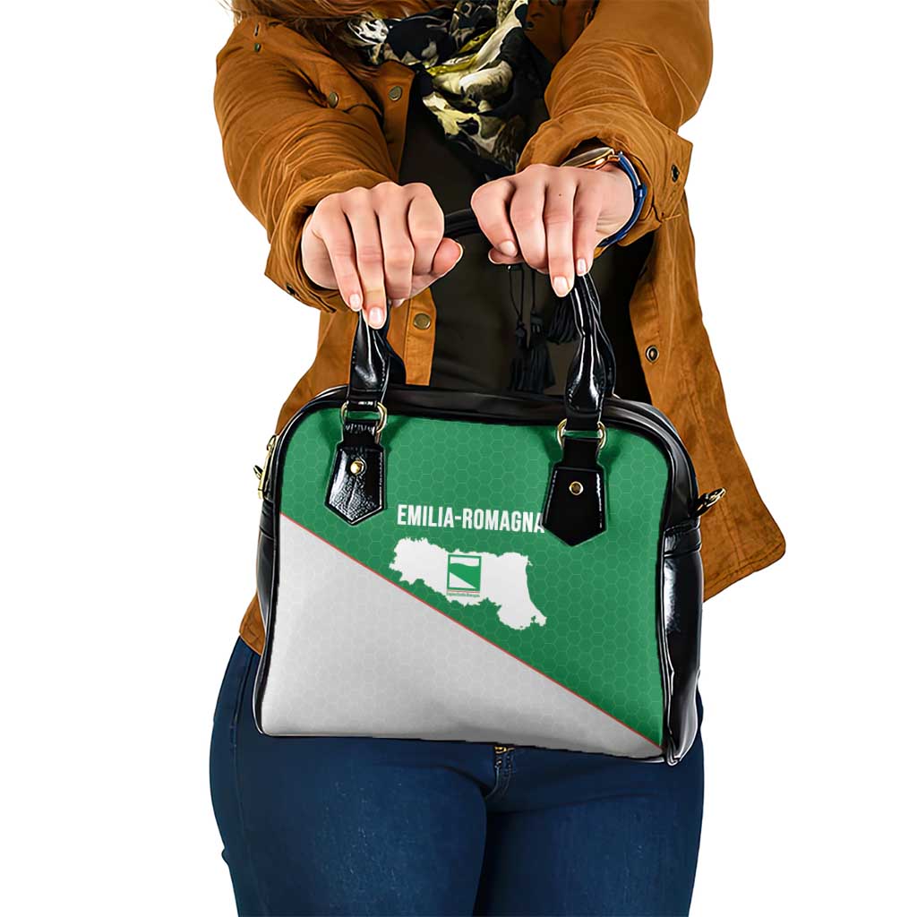 Italy Emilia-Romagna Shoulder Handbag Map With Flag Style - Wonder Print Shop