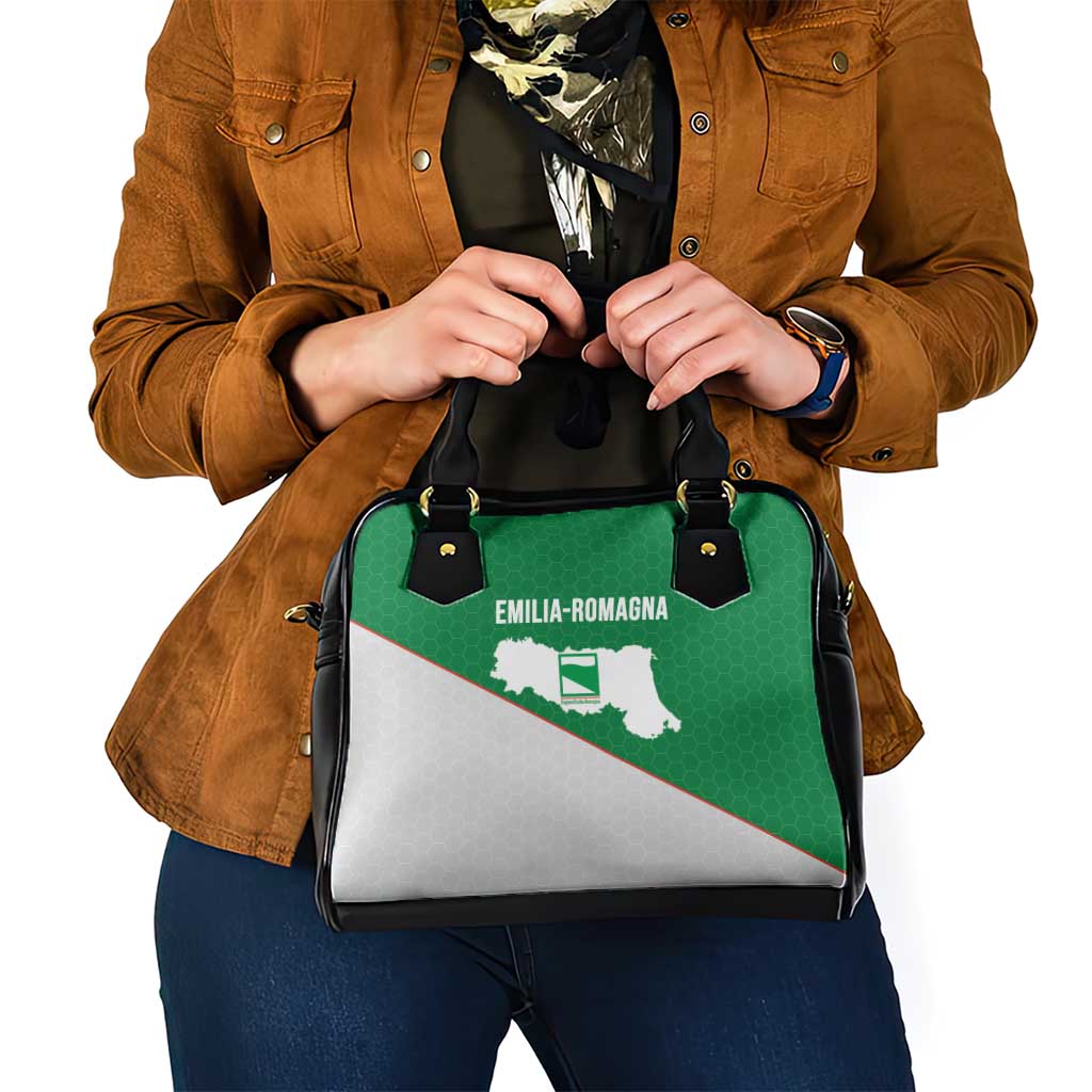 Italy Emilia-Romagna Shoulder Handbag Map With Flag Style - Wonder Print Shop