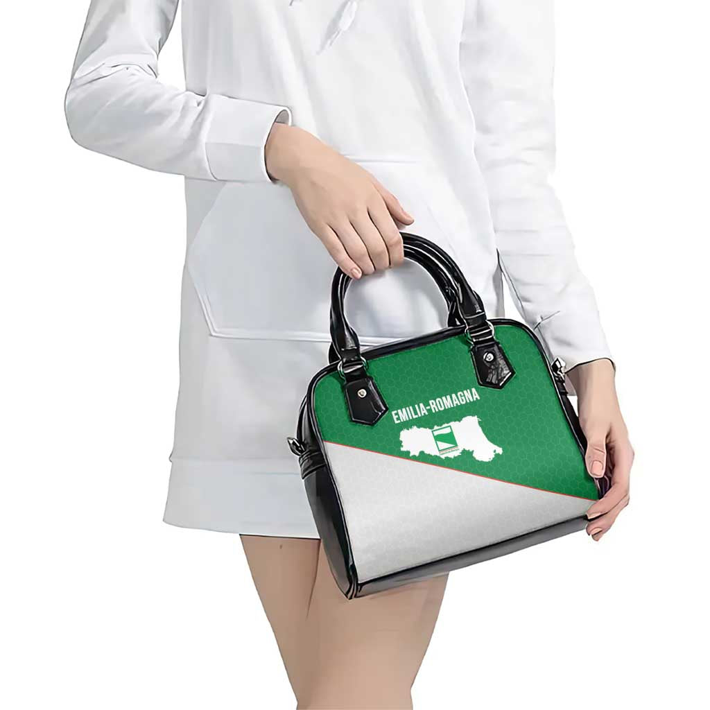 Italy Emilia-Romagna Shoulder Handbag Map With Flag Style - Wonder Print Shop