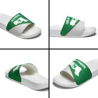 Italy Emilia-Romagna Slide Sandals Map With Flag Style - Wonder Print Shop