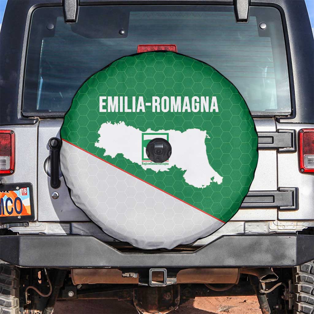 Italy Emilia-Romagna Spare Tire Cover Map With Flag Style - Wonder Print Shop
