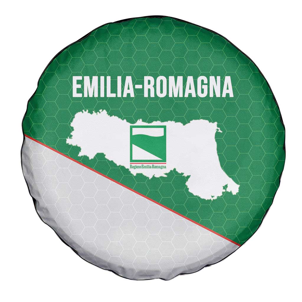 Italy Emilia-Romagna Spare Tire Cover Map With Flag Style - Wonder Print Shop